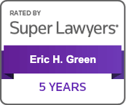Rated by Super Lawyers | Eric H. Green | 5 Years